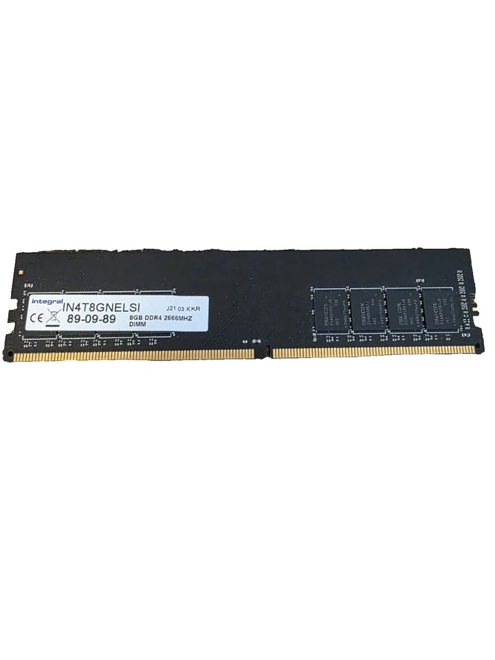 Integral 8 GB PC21300 DDR4 2666MHz 288 Pin Memory (IN4T8GNELSI 89-09-89) - Image 1 of 1