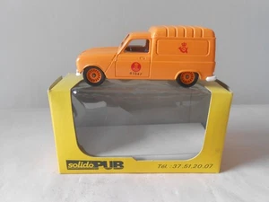 SOLIDO RENAULT 4  FOURGONNETTE 4L. Rare Poste danoise. Miniature 1/43 - Picture 1 of 11