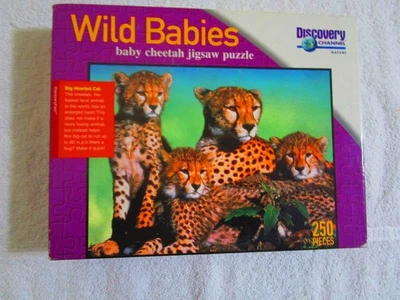 Baby Cheetah 250 Piece Jigsaw Puzzle (1999, Discovery Channel) - Image 1 of 4