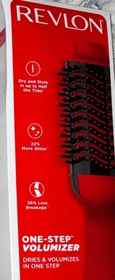 REVLON One-Step Volumizer Secador de Pelo Cepillo y Styler - Rojo Rubí - Nuevo Foto 1 de 4