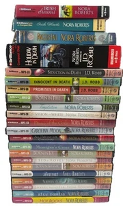⭐ Nora Roberts / JD Robb MP-3 CD Audiobook Lot of 22 Brilliance Audio Romance - Picture 1 of 6