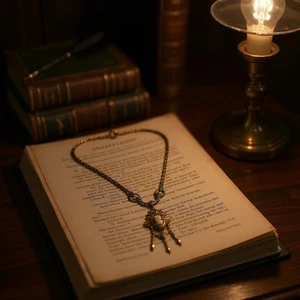 Vintage viktorianische Revival Kamee Hänger Halskette goldfarbene Saatperlen Akzente - Bild 1 von 10