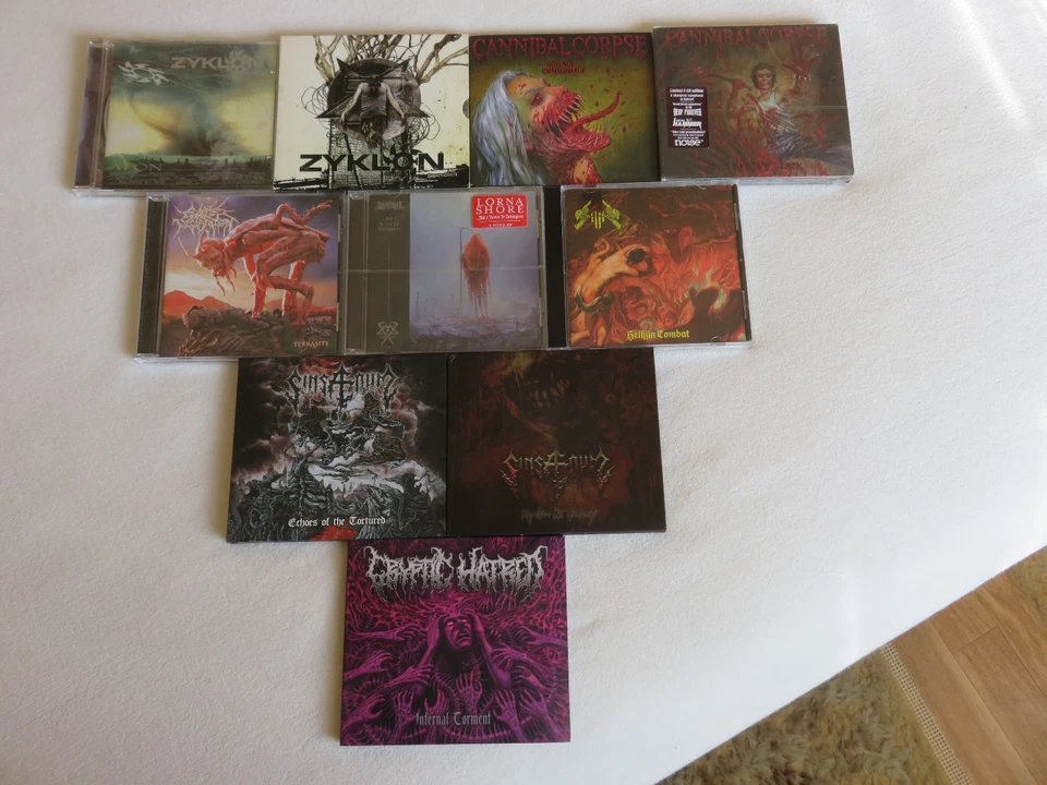 DEATH Metal CD-Pack..CATTLE DECAPITATION/CANNIBAL CORPSE/LORNA SHORE..10CDs - Bild 1 von 1