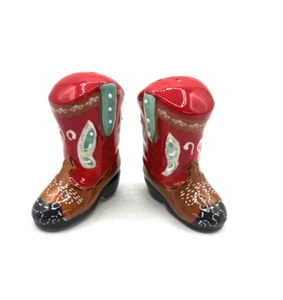 The Pioneer Damen Stiefel Salz & Pfefferstreuer Set Western Cowboy Cowgirl NEU - Bild 1 von 7