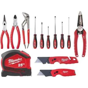 Milwaukee Plier's Kit w/ Screwdriver Set, 25 ft. Tape Measure and Utility Cutter - Picture 1 of 3