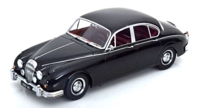 KK Scale 1:18 JAGUAR DAIMLER 250 V6 LHD BLACK INTERIEUR DARK RED 1962 Diecast - Image 1 of 4