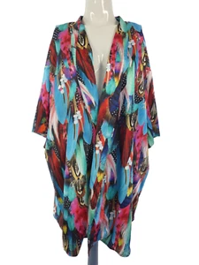 Jaded London Kimono Jacke Oversized Mehrfarbig Navajo Beach Cover Retro S M - Bild 1 von 17