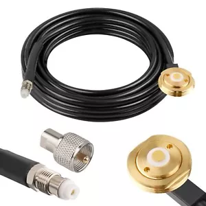 NMO Antenna Cable10FT CB Antenna Cable Extension with NMO and Removable UHF C... - Picture 1 of 7