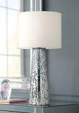 Marcus Modern Table Lamp 30" Tall Blue Mercury Glass for Bedroom Living Room