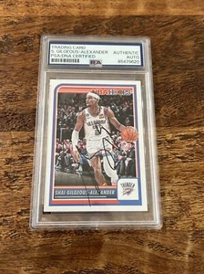 Shai Gilgeous-Alexander IP Signed NBA Hoops Card PSA DNA Slab Thunder Auto - Picture 1 of 2