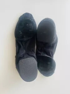 So Danca Kinder Größe 6 schwarze Jazzschuhe Canvas - Bild 1 von 7