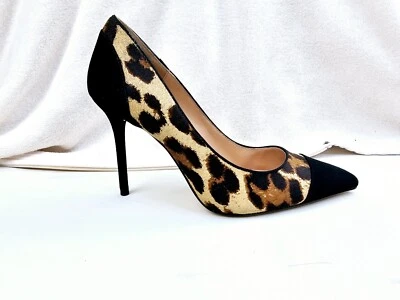 Zara Woman Size 40 (US 9-9.5) Animal Print Pointed Toe Slip On Stiletto Heel NEW - Image 1 of 4