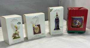 Hallmark Keepsake Disney Tinker Bell, Snow White, 25th Ornaments Lot Of 4 New!! - Picture 1 of 6