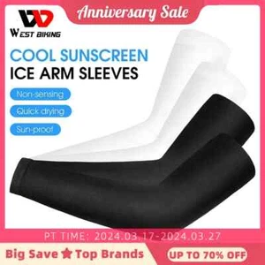 Mangas para brazos de ciclismo protección solar UV cubierta para brazos seda hielo correr pesca golf - Imagen 1 de 18