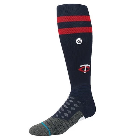 Men's Stance Navy Minnesota Twins Diamond Pro OTC Socks Men Large 9-13 New Cover