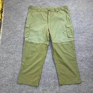 Boy Scouts of America Youth XL 42x27 Green Convertible Cargo Pants Distressed - Picture 1 of 11