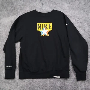 Felpa Nike Standard Issue Basketball Crew Uomo Small Nera Stella DH2849-010 - Foto 1 di 19