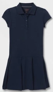 Cat & Jack NWT Navy Blue Performance School Uniform Tennis Dress Short Sleeve L - Picture 1 of 8