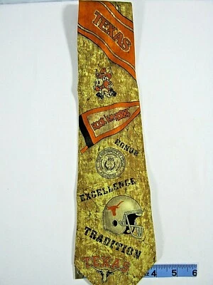 UT University of Texas Longhorns Tie Hook em Horns Tradition Eagle Neckwear (A8) Foto 1 de 4