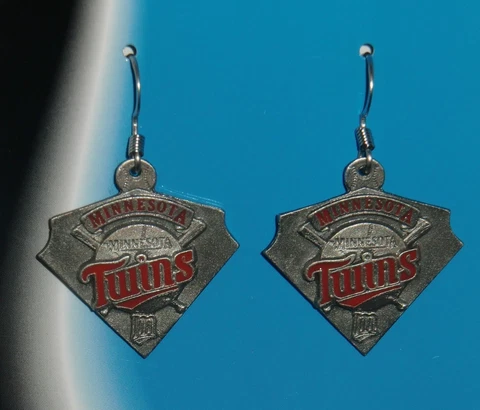 Minnesota Twins Dangle Earrings Licensed MLB Baseball Jewelry Cover