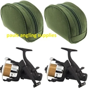 2 x 060 MAX 60 Freespool Carp Fishing Reels Bait Switch Reel & Cases - Picture 1 of 6
