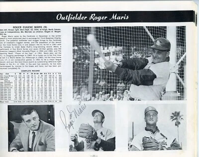 1967  ST. LOUIS CARDINALS Yearbook Signed by 10 MARIS BROCK CEPEDA ++ Guar Auth - Image 1 of 4