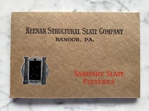 Keenan Structural  Slate Company, Bangor PA 1910 Sanitary Slate Fixtures Catalog - Imagen 1 de 12