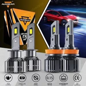 For Ford Fiesta 2014-2017 AUXBEAM LED Headlight Hi/Lo Beam Combo White CANBUS 4X - Picture 1 of 12