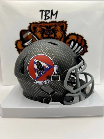 Air Force Falcons 63rd Fighter Squadron Riddell Mini Helmet Cover