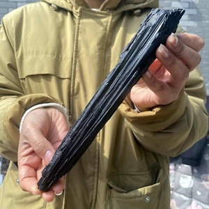 440g Tormalina Nera Naturale Brasile Esemplare Grezzo Cristallo Minerale Guarigione - Foto 1 di 12