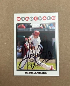 Rick Ankiel 2008 Topps #4 signierte Autogrammkarte St. Louis Cardinals - Bild 1 von 2