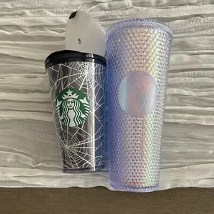 Starbucks Studded Unicorn Tumbler & Glow in Dark Halloween Tumbler SEE DETAILS - Picture 1 of 6