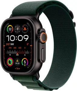 Apple Watch Ultra 2 LTE 49 mm Armband M Black Dunkelgrün Neu original versiegelt - Photo 1 sur 8