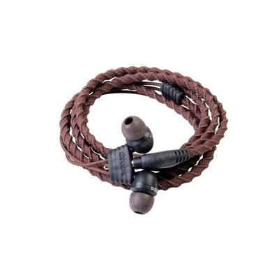 Auriculares de pulsera envolventes en la oreja portátiles, conector de 3,5 mm trenzado-marrón - Imagen 1 de 4