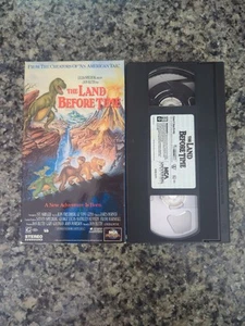 VINTAGE The Land Before Time VHS Tape 1991 - Foto 1 di 9