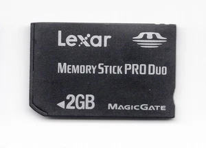 Lexar 2GB Memory Stick Pro Duo Genuine Memory Card For Sony Camera / PSP - Picture 1 of 1