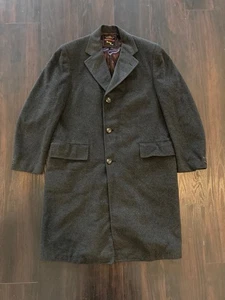 Vintage 1950s Berry & Burke 100% Cashmere Overcoat - Picture 1 of 9