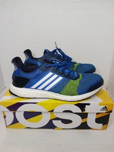 Adidas UltraBoost ST Men's Sz 12 Blue Running Shoes Continental Sole BA7837 - Picture 1 of 15