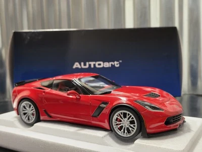 Autoart 2016 Chevrolet Corvette C7 Z06 1:18 Scale Diecast Model Car 71262 Red - Image 1 of 4