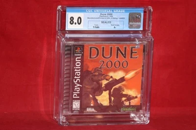 Dune 2000 (Sony PlayStation 1, PS1, 1999) Factory Sealed, CGC Graded 8.0 A+ - Image 1 of 2