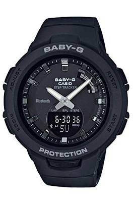 Reloj para mujer CASIO BABY-G G-SQUAD BSA-B100-1AJF 2018 negro sin usar en caja - Imagen 1 de 4
