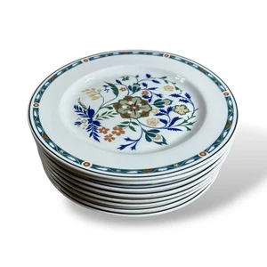 Encanto Syracuse China Hotel Chase 1922 Plates Set of 8 Large 9.75" Antique - Picture 1 of 17