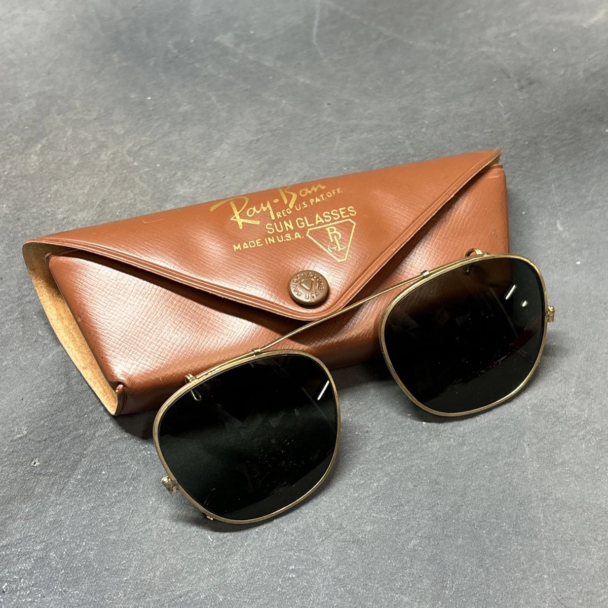 1950s B&L Ray-Lite Clip on “ Cat Eye ” 1950s B&L Ray-Lite Clip on “ Cat Eye ” Ray Ban Clip On In Vintage