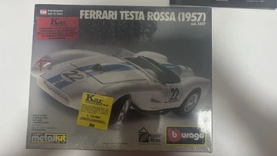 1:24 BURAGO METAL KIT FERRARI TESTA ROSSA 1957 Cod 5507 - Spedizione Veloce - Immagine 1 di 4