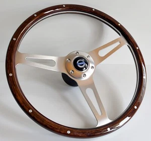 Steering Wheel fits For VOLVO Wood Classic Vintage Wooden 740 760 780 940 - Picture 1 of 16