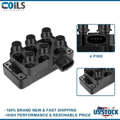 Ignition Coil For Ford Mustang 4.0L 2005-2010 Taurus SHO 3.0L 3.2L 1989-1995 - Image 1 of 4