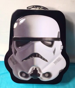 Máscara de soldado de asalto Star Wars casco en forma de lata en relieve lonchera NUEVO - Imagen 1 de 7