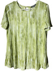 Lisa Rinna Womens short sleeve open back design blouse, size Small (S)