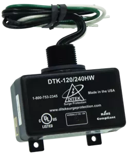 Ditek DTK-120/240HW 120VAC Power Circuit Surge Protection 20A Circuit Breakers - Picture 1 of 1