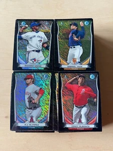 2014 Bowman Chrome Baseball Mini Black Shimmer Partial Set 243 Cards 74 Percent - Picture 1 of 10
